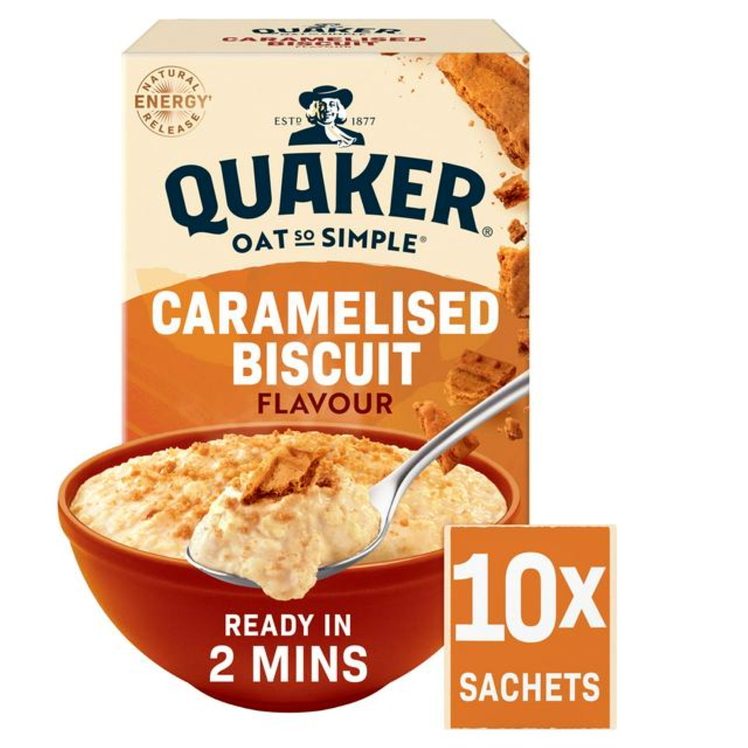 QUAKERS OAT CARAMELISED BISCUIT 334G